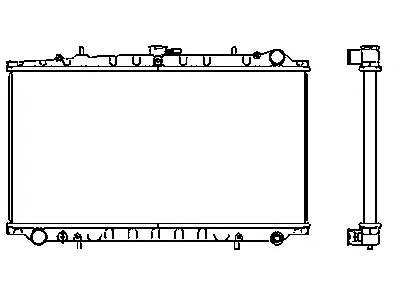 Radiador de esfriamento de motor 2141074N00 Nissan/Infiniti