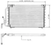 Radiador de aparelho de ar condicionado 94211 Nissens