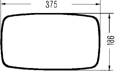 Espelho de retrovisão LS7227E Rywal
