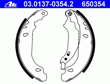 Sapatas do freio traseiras de tambor HSTPE019 NTY