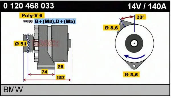 Gerador 12311733772 BMW