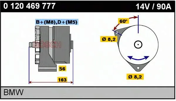 Gerador 0120469777 Bosch