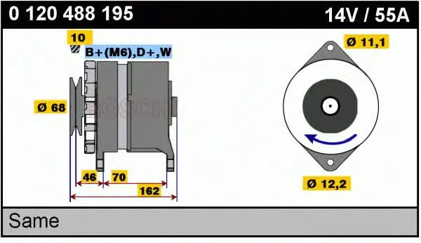 Gerador 0120488195 Bosch