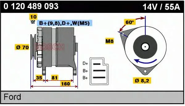 Gerador 0120489093 Bosch
