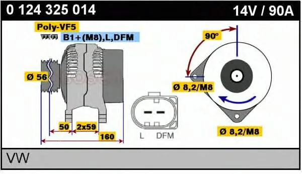 Gerador 038903025A VAG