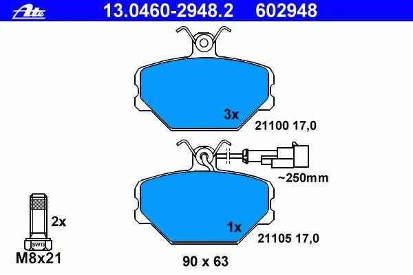 Sapatas do freio dianteiras de disco Fiat/Alfa/Lancia 5888781 preço, a partir de 31,99 USD