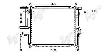 Radiador de esfriamento de motor 0040170016 Depo/Loro/Abakus