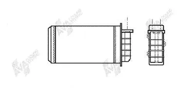 Radiador de forno (de aquecedor) Alfa Romeo 146 930