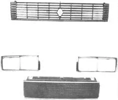 Grelha do radiador Renault 9 L42