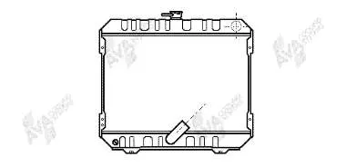 Radiador de esfriamento de motor 1640054200 Toyota