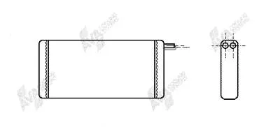 Radiador de forno (de aquecedor) 1126301600 JP Group