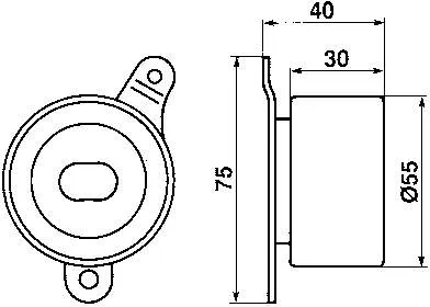 Rolo de reguladora de tensão da correia do mecanismo de distribuição de gás Honda CR-V 1 RD