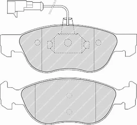 Compre 258811 Road House Sapatas do freio dianteiras de disco