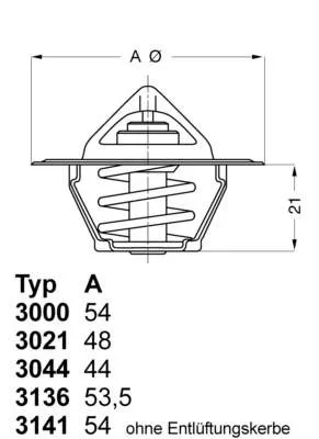 Termostato TH631088 Vernet