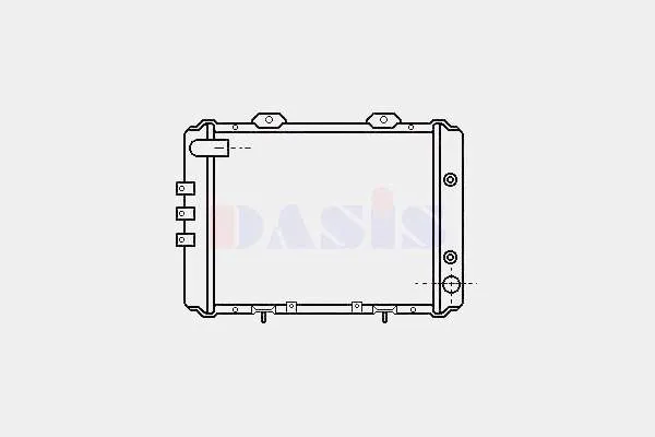 Radiador de esfriamento de motor Nissan Vanette C22
