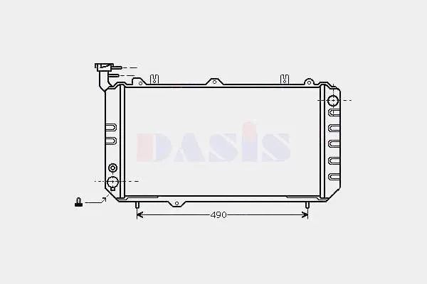 Radiador de esfriamento de motor 2140034A70 Nissan/Infiniti