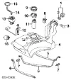 Sensor do nível de combustível no tanque Audi A4 B5