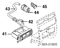 Motor de ventilador de forno (de aquecedor de salão) 4A0820545 VAG