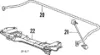 Viga de suspensão dianteira (plataforma veicular) BMW 5 E34