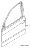 Porta dianteira esquerda BMW 5 E39