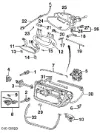 Gozno de garra (parte complementar) de fecho da porta traseira Volkswagen Passat CC B6