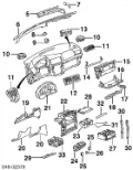 Unidade de controlo dos modos de aquecimento/condicionamento Volkswagen Bora 1J6