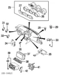 Sensor de temperatura de ar no salão Nissan Tiida C11X