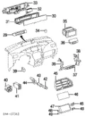 Sensor de temperatura de ar no salão Toyota Camry VI