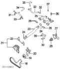 Anel de vedação de cano derivado do radiador MD030763 Mitsubishi