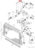 Mangueira (cano derivado) direita de intercooler 3C0145770B VAG