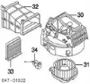 Radiador de aparelho de ar condicionado Volvo V40 VW