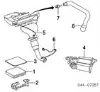 Cano derivado de ventilação de cárter (de separador de óleo) Toyota Avensis 2 T25