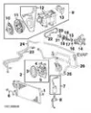 Radiador de aparelho de ar condicionado Hyundai Accent 1
