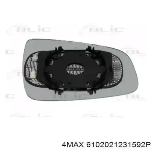 Elemento espelhado do espelho de retrovisão esquerdo 5030127 Autotechteile