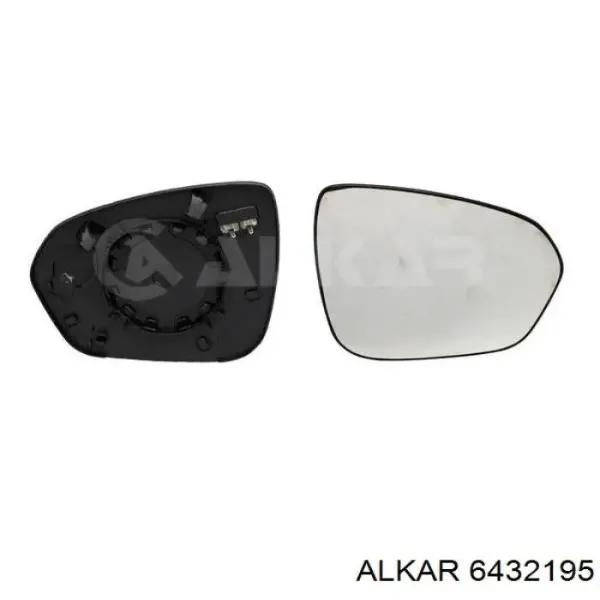 Elemento espelhado do espelho de retrovisão direito 963650114R Renault (RVI)
