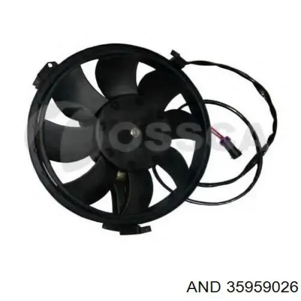 Ventilador elétrico de esfriamento montado (motor + roda de aletas) 35959026 AND
