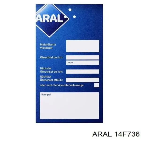 Óleo para motor 14F736 Aral
