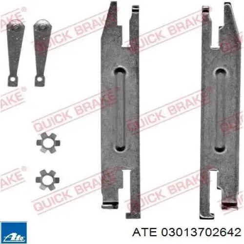 Compre 03013702642 ATE Sapatas do freio traseiras de tambor