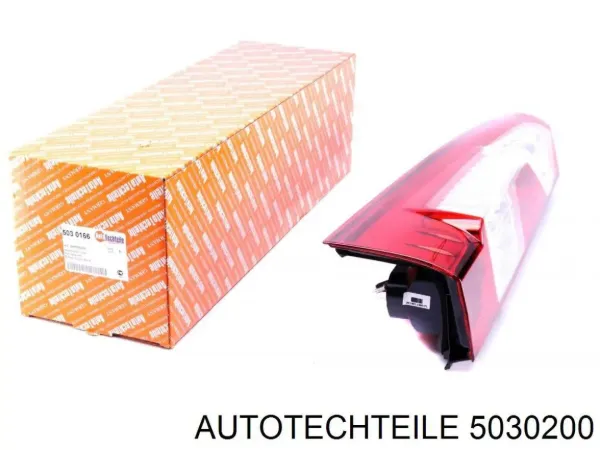 Vidro da luz traseira 5030200 Autotechteile