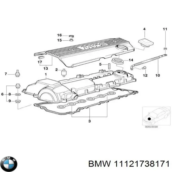 Tampa de válvulas BMW 5 