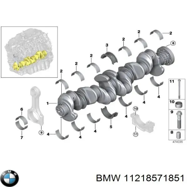 Cambota de motor BMW 3 