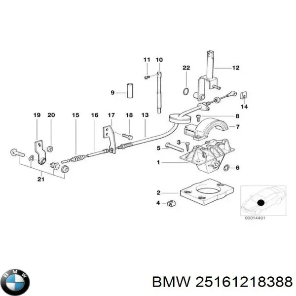 Mecanismo de mudança (ligação) BMW 5 E34