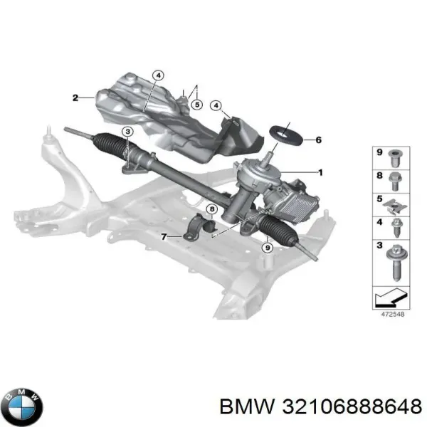  Cremalheira da direção BMW X1 