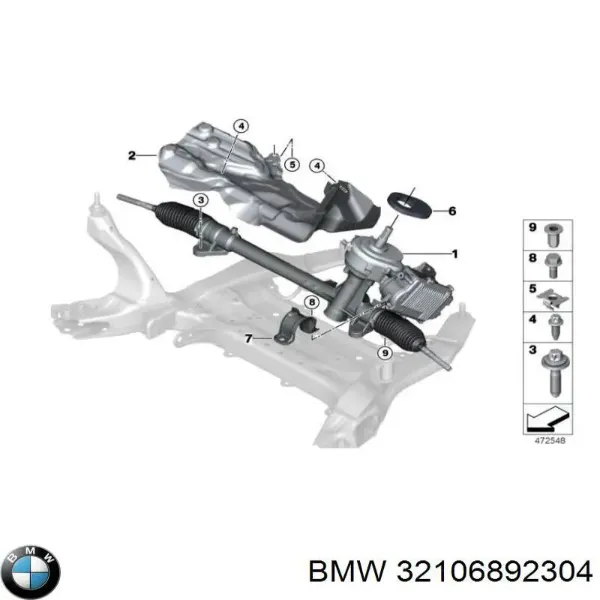 Compre Cremalheira da direção BMW X1  F48