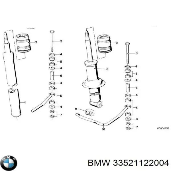 Amortecedor traseiro 106803 Sachs