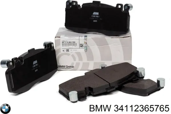 Sapatas do freio dianteiras de disco 34112365765 BMW