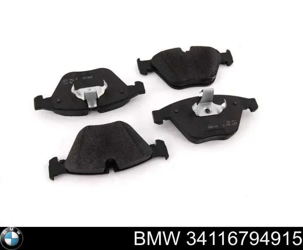 Sapatas do freio dianteiras de disco 34116794915 BMW