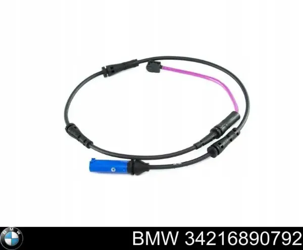 Sensor traseiro de desgaste das sapatas do freio 34216890792 BMW