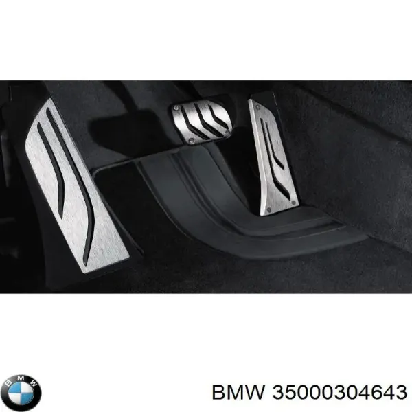 Placas sobrepostas dos pedais, kit BMW 35002213212