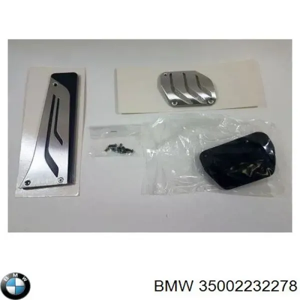 Placas sobrepostas dos pedais, kit 35002232278 BMW